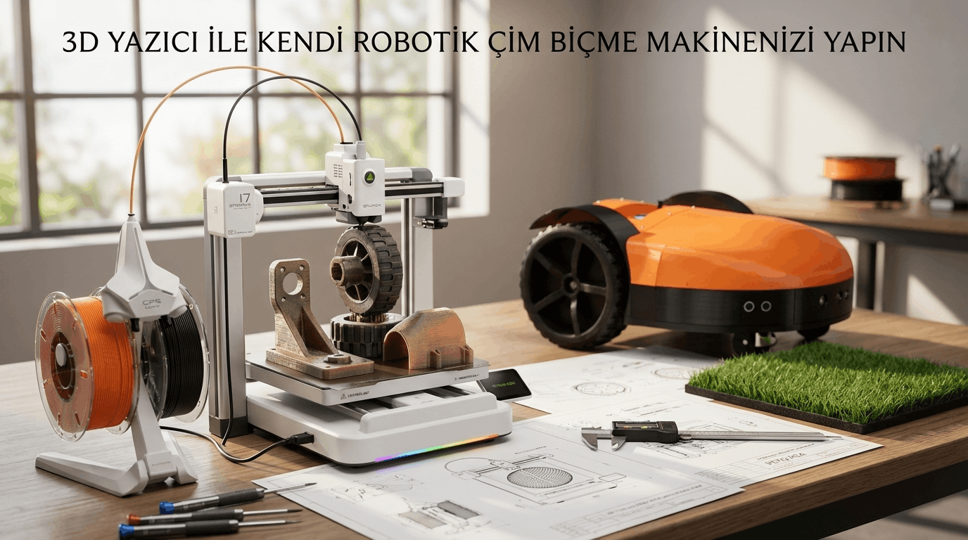 3D Yazıcı ile Robotik Çim Biçme Makinesi Yapımı: 4000 Kelimelik Mega Kurulum Rehberi (2026)