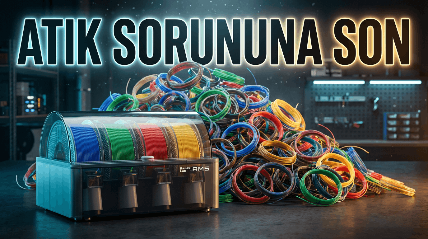 Bambu Lab AMS Atık (Purge) Miktarını Azaltma: 4000 Kelimelik Mega Optimizasyon Rehberi (2026)